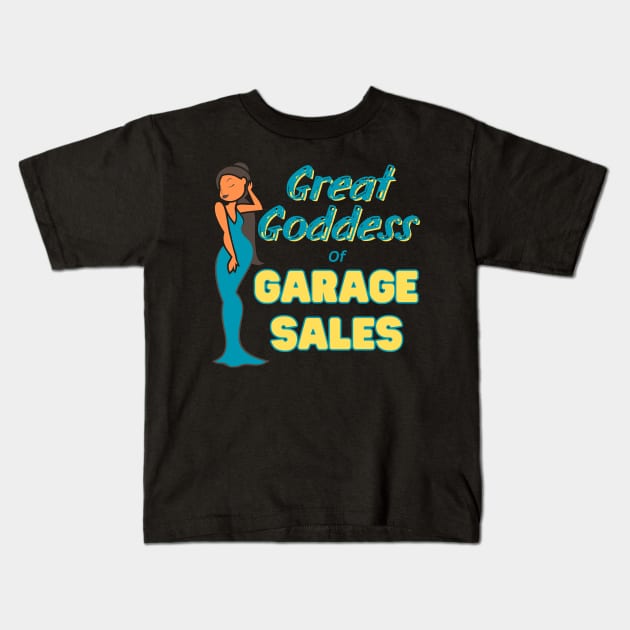 Garage Sale Goddess Kids T-Shirt by Orange Otter Designs